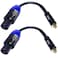 CESS-012 RCA Female Jack to Speakon Male Plug Adapter Cable, Subwoofer Signal Conversion Cable, 2 Pack
