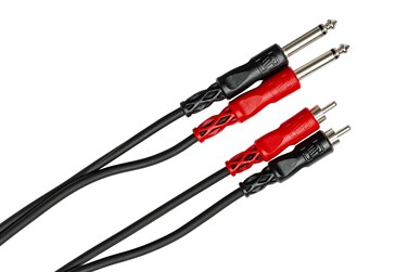 Hosa CPR-206 Stereo Interconnect Cable - Dual 1/4-inch TS Male to Dual RCA Male - 20 foot