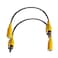 LUVMOXE (2-Pack RCA Cable,Gold Plated 3.5mm Female Mono Jack to RCA Male Adapter Cable, 3.5mm to RCA Adapter Cable for Speaker, Media Player, and so on- 25cm/10 Inch