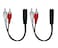 AILTECK RCA Male to 3.5mm 1/8" TRS Female Headphone Adapter Audio Cable Compatible for TV, Game Consoles, Phono, Audio Mixer, DVD Player 2-Pack
