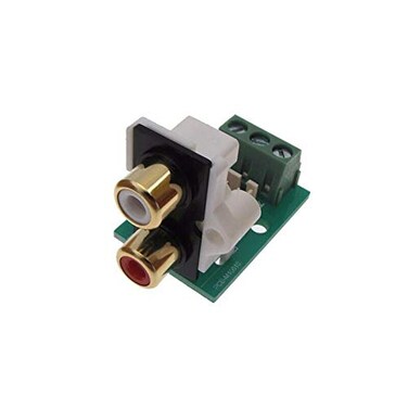 RCA Connector Audio Breakout Board Stereo Screw Terminals