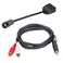 YONGJIANGXIA Car Audio Cable for Sony Unilink Cable Adapter AUX Input Auxliary Free Two RCA to 3.5mm Cable