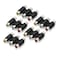 rgzhihuifz RCA Coupler 5 Pack Audio Video Female to Female Connector 3-RCA Jacks to 3-RCA Jacks Adapter Jointer - White/Red/Yellow