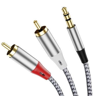 Liaoan 3.5mm to 2RCA Stereo Adapter Cables, 3.5mm to 2RCA Audio Cables, Suitable for TV, Computer, Mobile Phone, MP3 Player, Speaker, car Radio, Tablet, Amplifier, Speaker, etc.