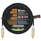 10 Foot - Gotham GAC-4/1 (Black) Star-Quad Center-Channel Subwoofer Cable with Amphenol ACPR-SWH Die-Cast, Gold Plated RCA Connectors &acirc;&euro;&ldquo; Directional