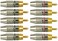 CESS RCA Plug Solder Gold Audio Video Connectors (10 Pack)