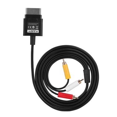 1.8M Component AV Cable Audio Video Cord Optical Cable for Game Slim Replacement Quality ABS TV Cord Compatible for 360 Console