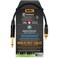 WORLDS BEST CABLES 0.5 Foot &acirc;&euro;&ldquo; TS to RCA Cable &acirc;&euro;&ldquo; Gotham GAC-4/1 (Black) Star-Quad Audio Interconnect Cable &amp; Neutrik NP2X-B &amp; Amphenol ACPL-CBK Gold Plugs - Custom Made