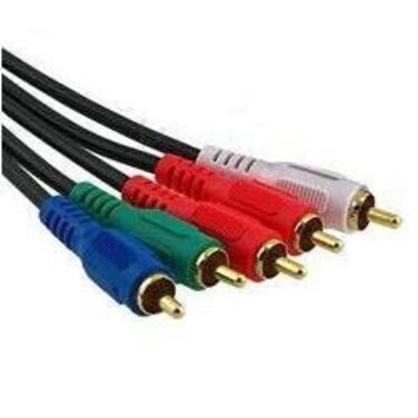 Cable Builders 6FT Component Video Cable with Audio RGB Red Green Blue White Red