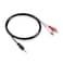 JEXON STEREO MINI 3.5MM TO DUAL RCA AUDIO CABLE / MINI 3.5MM TO TWO RCA PLUG 6FT