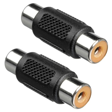 2-Pack RocketBus RCA Red Yellow White Female to Female Coupler Adapter for to Cable Wire Cord