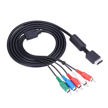 Multi Out AV Cable High-Definition Component Video/Audio Cable for PS2 PS3 Gaming System HDTV or EDTV Connector with Color-Coded Connectors.
