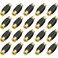 Warmstor 20 Pack RCA Female to Female Coupler Audio Video Adapter Gold Plated, for Phono,Speaker,RCA Cable,Amplifier