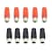 Hxchen Plastic Handle Female RCA Phono Jack Connector Cylindrical Red and Black - (5 Pairs)