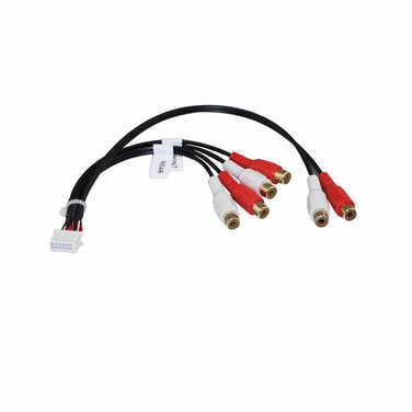 YONGJIANGXIA 14Pin RCA Harness Compatible with Kenwood 6 RCA Audio Audio Input Output