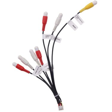 Xtenzi XT91920A RCA Cord Assembly Harness Car Audio Video Compatible with Pioneer DMH160BT, DMH1700NEX, DMH1770NEX, DMHW2700NEX, DMHW2770NEX