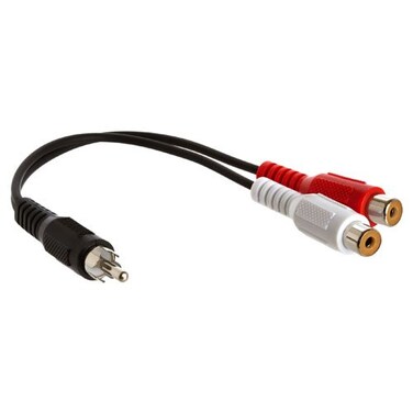 ARISTA 18-002 Y Adapter - 2 RCA Female to 1 RCA Male