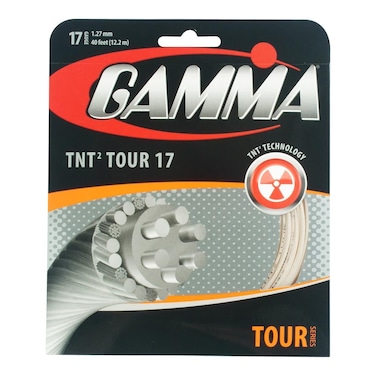 Gamma TNT2 Tour 17G Tennis String, Natural