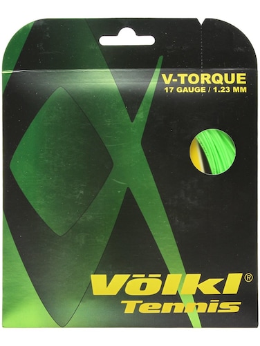Volkl V-Torque   Tennis Racquet String   Spin &amp; Feel   Co-Polymer String (Neon Green, 17, Set)