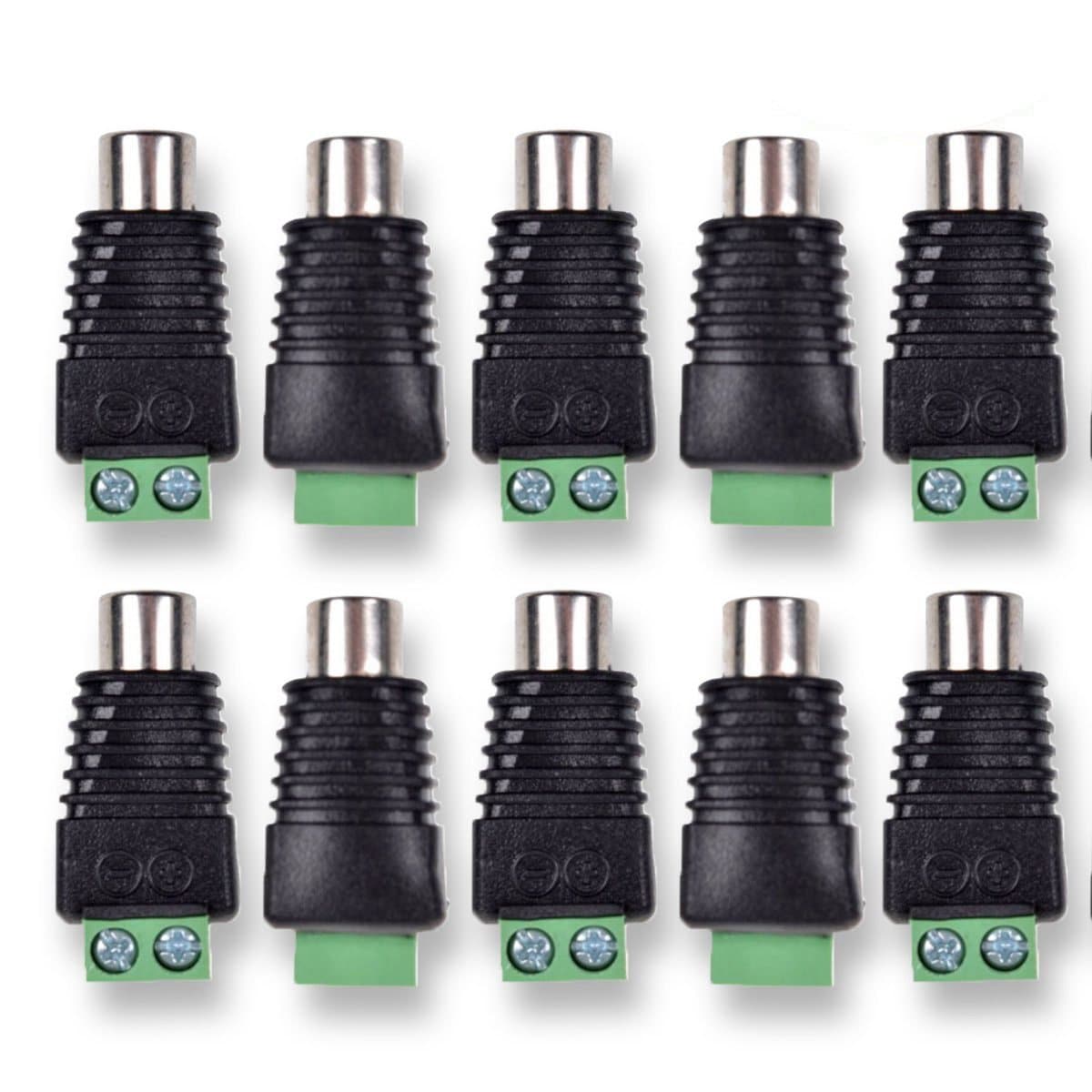 بيسميلودي Besmelody Rca Female Plug To Av Screw Terminal Adapter rcatoscrewterminal