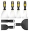 HURRICANE 7pc Putty Knife Set for Drywall Repair, Wallpaper Removal, and Scrubbing. Includes Spackle Knife, Paint Scraper, 3 Metal Putty Knife Scrapers, 1 Multi-Use Knife, and 3 Plastic Putty Scrapers