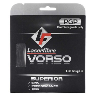 LaserFibre Vorso Tennis String Black (16G Black)