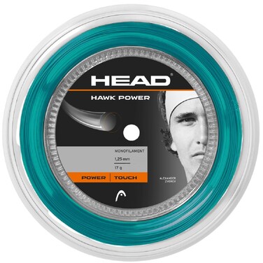 HEAD Hawk Power (17-1.25mm) String Reel - Petrol - 324'