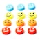 POWERTI Tennis Vibration Dampener-Set of 12-Shock Absorber for Tennis Strings,Premium-Durable &amp; Long-Lasting(Yellow,Blue,Orange and Red)