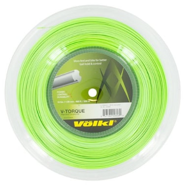 Volkl V-Torque   Tennis Racquet String   Spin &amp; Feel   Co-Polymer String (Neon Green, 16, Reel)