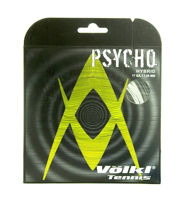 VOLKL Psycho Hybrid   Tennis Racquet String   Power Fiber II + Cyclone String   Feel &amp; Spin   Ten-Sided Co-Polymer String