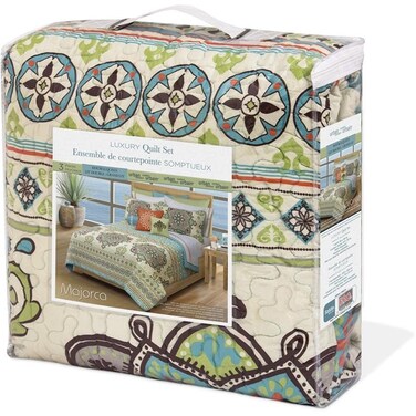Safdie 60115.3K.35 King Majorca Quilt Set (3 Piece)