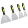 Listenman Putty Knife Set, 4 PCS (2,3,4,6 inch) Spackle Putty Knives, Metal Scrapers, Putty Scrapers for Drywall, Putty, Decals, Wallpaper, Baking, Patching and Painting
