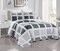 Masterplay - 3-Piece Super Queen Size Quilt Set. Fine Printed, Oversized (100 X 95) Bedspread with Pillow Shams. All Season, Lightweight Coverlet in Shades of Grey and Elegant Geometric Pattern.