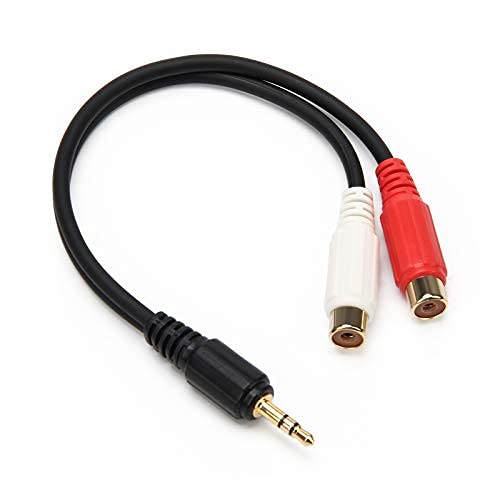 ahier Ahier 3 Male To 2 Female Rca Adapter 3.5 MM 20 cm