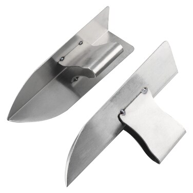 JCBIZ 2pcs Drywall Corner Tool Stainless Steel Inner Outer Wall Corner Trowel Plastering Tool 90 Degree Right Angle Plaster Wall Corner Spatula