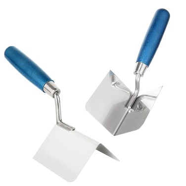 DAJAVE 2 Pack Drywall Corner Tool Set, 3 Inch Drywall Outside Corner Knife and Inside Corner Knife, with Soft Grip Handle, Stainless Steel Outside Inside Corner Drywall Tool