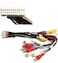 ASC Car Stereo RCA Audio Video Wire Harness Plug for Select Pioneer/Premier 24 Pin Aftermarket DVD Nav Radio CDP1091, CDP1143 AVIC-D3 AVIC-F900BT AVIC-F90BT AVIC-F9115BT + More