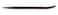 Urrea 2124 Pry Bar with 3/4X24-Inch Straight Alignment Bar