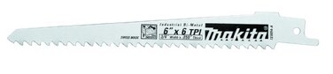 Makita Wood Reciprocating Saw Blade, 6in6TPI, 5PK