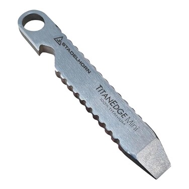 STADELHORN TitanEdge Mini &acirc;&euro;&ldquo; 100% Pure Titanium EDC Pry Bar 3.5" Inches. Improved Version With Smaller 1mm Tip Size.