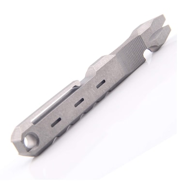 Titanium Pry Bar Crowbar Nail Puller Outdoor Survival With Pocket Clip Large Heavy Duty Lever EDC Multi-Function Tool by Hamans (Grey)