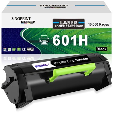 601H (60F1H00) Compatible Toner Cartridge for Lexmark Printer MX310dn, MX410de, MX510de, MX511de, MX511dhe, MX511dte, MX610de, MX611de, MX611dhe and MX611dte Toner Cartridge (1Black 10,000 Pages)