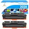 TRUE IMAGE Compatible Toner Cartridge Replacement for HP 202A CF500A 202X CF500X Color Laserjet Pro MFP M281fdw M281cdw M254dw M254nw M281fdn M280nw M254 M281 202 Toner Ink Printer (Black, 2-Pack)