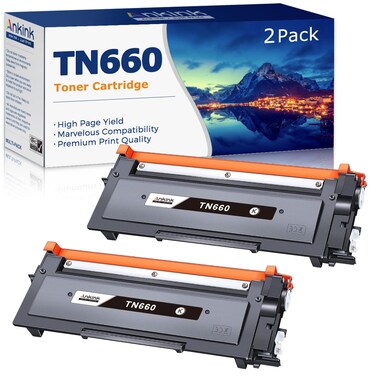 Ankink Compatible Toner Cartridge Replacement for Brother TN660 TN630 (Black,2 Pack) TN-660 630 to Use with MFC-L2700DW L2720DW L2740DW HL-L2300D L2320D L2360DW L2380DW DCP-L2540DW Printer