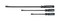 GEARWRENCH 3 Pc. Angled Tip Pry Bar Set Includes 12", 17" &amp; 25" - 82403