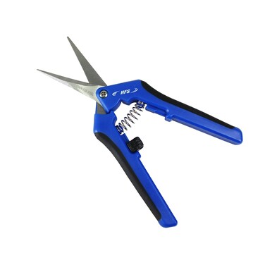 HFS(R) Gardening Scissor Pruner Shear Micro-Tip Pruning Snip, Leaf Trimmer Stainless Steel Blade 6.5" (1 PC)