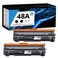 48A CF248A Toner Cartridge Black 2-Pack with CHIP: 48A Toner Cartridges Compatible Replacement for HP 48A CF248A Works with Laserjet Pro M15a M15w, MFP M28a M28w, MFP M29w, MFP M30w, MFP M31w Printer