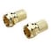 RCA Premium Coax RG6 Twist-On F-Connectors - 2 Pack (VH59R) GOLD
