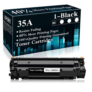 35A Toner Cartridge CB435A Black Replacement for HP Laserjet P1002 P1003 P1004 P1005 P1006 P1007 P1008 P1009 Printer