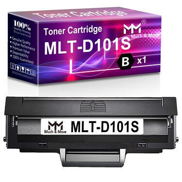 MM MUCH &amp; MORE Compatible MLT-D101S Toner Cartridge Replacement for Samsung 101S MLTD101S to used for SF-760P ML-2160 ML-2165 ML-2165W SCX-3400 SCX-3400F SCX-3400FW SCX 3405 3405FW Printer (1-Pack)